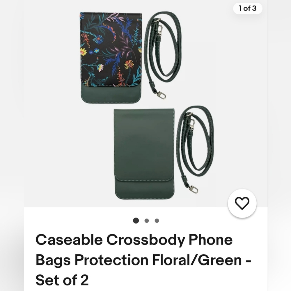 Caseable crossbody phone protecting purse
